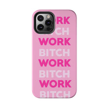 Load image into Gallery viewer, Work BTC Work , Pink Gloss Tough iPhone Cases