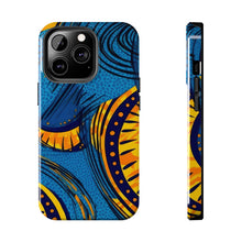 Load image into Gallery viewer, Ankara Blue Tough iPhone Cases