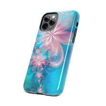 Load image into Gallery viewer, Pink & Blue fairy Flowers Tough iPhone Cases