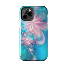 Load image into Gallery viewer, Pink & Blue fairy Flowers Tough iPhone Cases