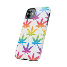 Load image into Gallery viewer, Rainbow Weed Leaf Tough iPhone Cases