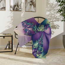 Load image into Gallery viewer, Purple, blossoms Plush Blanket