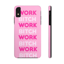 Load image into Gallery viewer, Work BTC Work , Pink Gloss Tough iPhone Cases