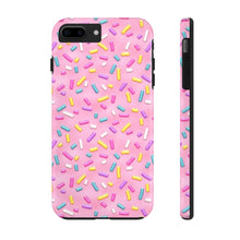 Load image into Gallery viewer, Pink Rainbow Sprinkles Tough iPhone Cases