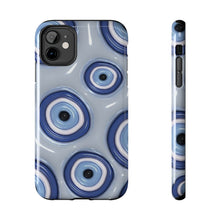 Load image into Gallery viewer, Evil eye, blue Tough iPhone Cases