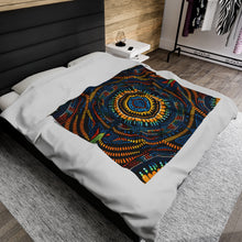 Load image into Gallery viewer, Dotted Mandala Velveteen Plush Blanket 50x60