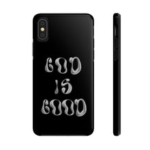 Load image into Gallery viewer, God is Good Black Gloss Tough iPhone Cases