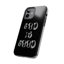 Load image into Gallery viewer, God is Good Black Gloss Tough iPhone Cases
