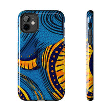Load image into Gallery viewer, Ankara Blue Tough iPhone Cases