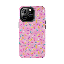 Load image into Gallery viewer, Pink Rainbow Sprinkles Tough iPhone Cases