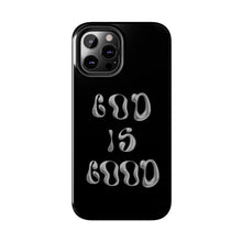Load image into Gallery viewer, God is Good Black Gloss Tough iPhone Cases
