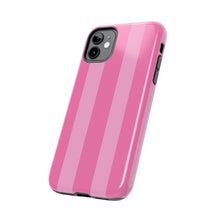 Load image into Gallery viewer, Pink stripes Tough iPhone Cases