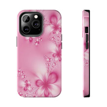 Load image into Gallery viewer, Pink Pearl Flowers Tough iPhone Cases