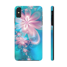 Load image into Gallery viewer, Pink & Blue fairy Flowers Tough iPhone Cases