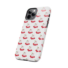 Load image into Gallery viewer, Bow of cherries white, Gloss Tough iPhone Case