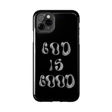 Load image into Gallery viewer, God is Good Black Gloss Tough iPhone Cases