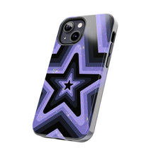 Load image into Gallery viewer, Black & Purple stars Tough iPhone Cases