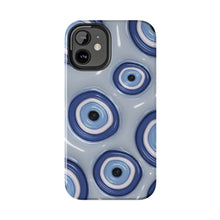 Load image into Gallery viewer, Evil eye, blue Tough iPhone Cases