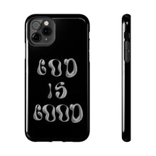 Load image into Gallery viewer, God is Good Black Gloss Tough iPhone Cases