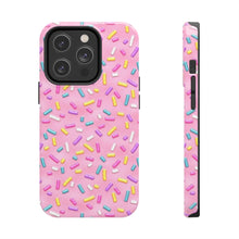 Load image into Gallery viewer, Pink Rainbow Sprinkles Tough iPhone Cases