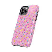 Load image into Gallery viewer, Pink Rainbow Sprinkles Tough iPhone Cases