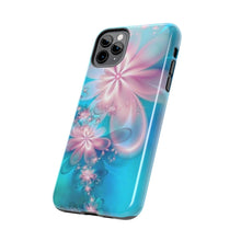Load image into Gallery viewer, Pink & Blue fairy Flowers Tough iPhone Cases