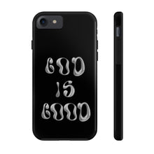 Load image into Gallery viewer, God is Good Black Gloss Tough iPhone Cases