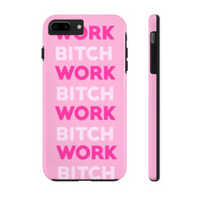 Load image into Gallery viewer, Work BTC Work , Pink Gloss Tough iPhone Cases