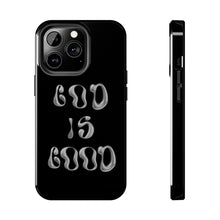 Load image into Gallery viewer, God is Good Black Gloss Tough iPhone Cases