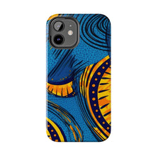 Load image into Gallery viewer, Ankara Blue Tough iPhone Cases