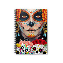 Load image into Gallery viewer, Day of the Dead Spiral Notebook - Ruled Line