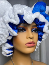 Load image into Gallery viewer, White Cat Ears 3d Adjustable Plush Bonnet