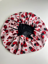 Load image into Gallery viewer, Ladybug Child Size Adjustable Bonnet