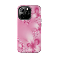 Load image into Gallery viewer, Pink Pearl Flowers Tough iPhone Cases