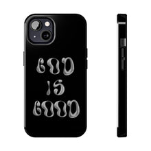 Load image into Gallery viewer, God is Good Black Gloss Tough iPhone Cases