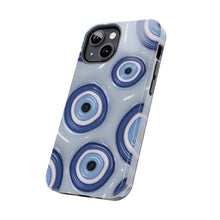 Load image into Gallery viewer, Evil eye, blue Tough iPhone Cases