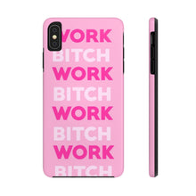 Load image into Gallery viewer, Work BTC Work , Pink Gloss Tough iPhone Cases
