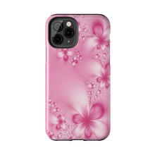 Load image into Gallery viewer, Pink Pearl Flowers Tough iPhone Cases