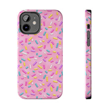 Load image into Gallery viewer, Pink Rainbow Sprinkles Tough iPhone Cases