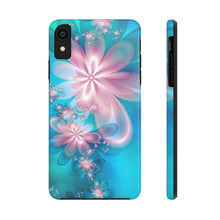 Load image into Gallery viewer, Pink & Blue fairy Flowers Tough iPhone Cases