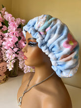 Load image into Gallery viewer, Blue Cinnamon-roll Plush Bonnet