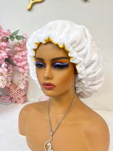 Load image into Gallery viewer, HK X Pooh Bear Valentines Day Adjustable Plush Bonnet