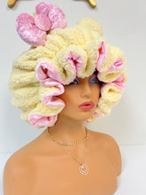 Load image into Gallery viewer, Buttercream Teddy Ears 3d Adjustable Plush Bonnet