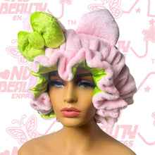 Load image into Gallery viewer, Light Pink Cat Ears 3d Adjustable Plush Bonnet