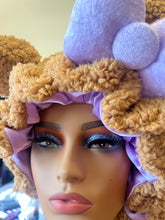 Load image into Gallery viewer, Brown Teddy Ears 3d Adjustable Plush Bonnet