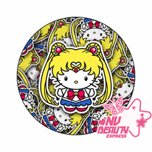 Load image into Gallery viewer, Sailor/Moon adjustable plush bonnets