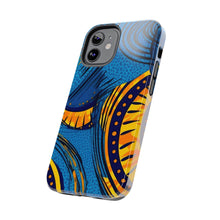 Load image into Gallery viewer, Ankara Blue Tough iPhone Cases
