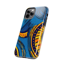 Load image into Gallery viewer, Ankara Blue Tough iPhone Cases
