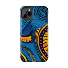 Load image into Gallery viewer, Ankara Blue Tough iPhone Cases
