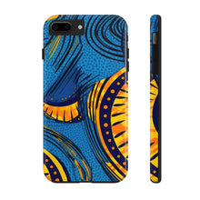 Load image into Gallery viewer, Ankara Blue Tough iPhone Cases
